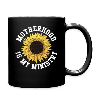La maternité est mon ministère - Mug uni - noir - Droite