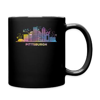 Pittsburgher Skyline Pittsburgh - Mug uni - noir - Droite