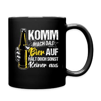 Beer Drinking Beer Fun Pub Booze Party Beer Hopf - Full Colour Mug - black - Right