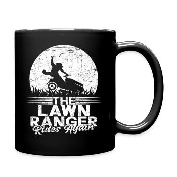 The Lawn Rainger Rides Again - Full Colour Mug - black - Right