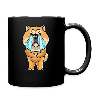 Chow-chow-hund-emoticon - Tasse einfarbig - Schwarz - Rechts