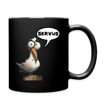 Seagull Servus Servus Memes ! - Full Colour Mug - black - Right
