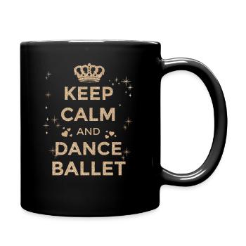 Ballet Dancer Girl Ballet Dancing Sayings - Full Colour Mug - black - Right