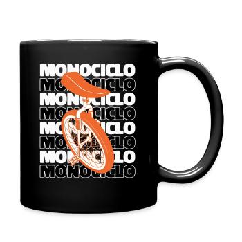 Einrad Einrad Einrad Unicycle Einrad - Tasse einfarbig - Schwarz - Rechts