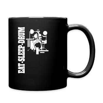 Drums Drummer Musician Retro Drummer - Full Colour Mug - black - Right