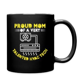 Fière maman d’un air très talentueux HVAC Tech - Mug uni - noir - Droite