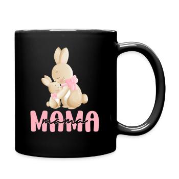 Bunny Mom Child - Full Colour Mug - black - Right
