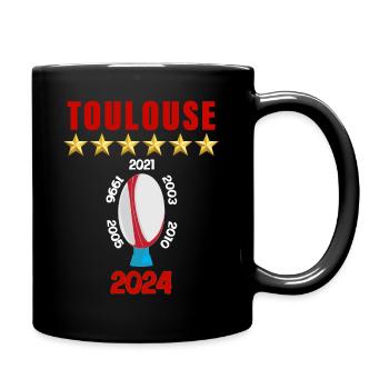 Toulouse Rugby 2024 6-Sterne-Sport-Pride-Pokal - Tasse einfarbig - Schwarz - Rechts