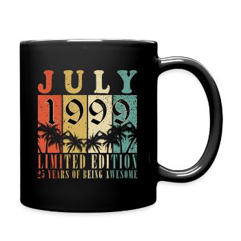 25e anniversaire 25 ans juillet 1999 - Mug uni - noir - Droite