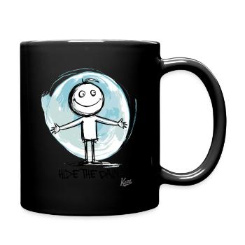 Cachez la douleur - Mug uni - noir - Droite