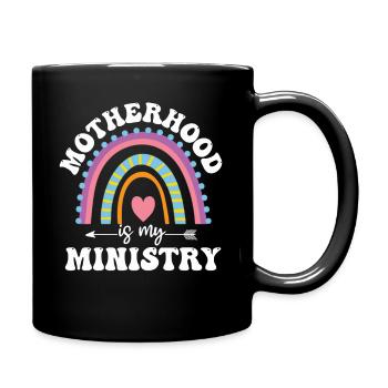 La maternité est mon ministère - Mug uni - noir - Droite