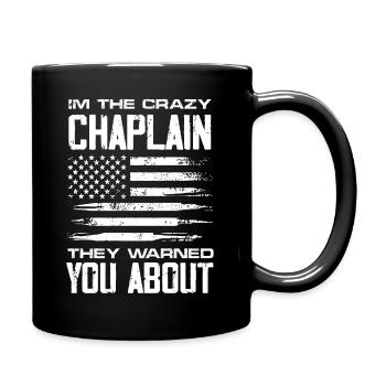 Je suis l’aumônier fou, ils vous ont averti à ce sujet - Mug uni - noir - Droite