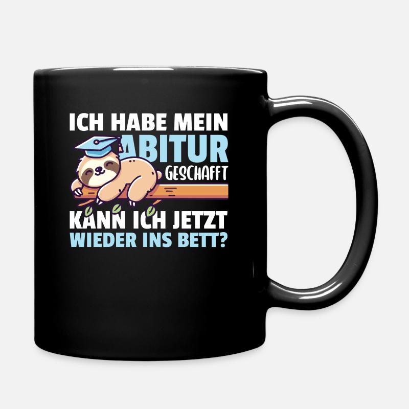 Abitur Absolvent Mädchen und Jungen Abitur - Tasse einfarbig - Schwarz