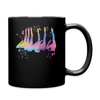 Artistic Swim Team Synchronschwimmen - Tasse einfarbig - Schwarz - Rechts