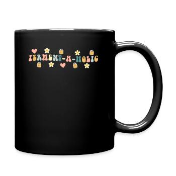 Ferment-A-Holic Kombucha Lover Fun - Full Colour Mug - black - Right
