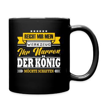 Reicht Mir Mein Werkzeug Kfzler Auto Schrauber - Tasse einfarbig - Schwarz - Rechts