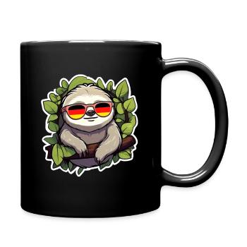 Germany Sloth - Full Colour Mug - black - Right