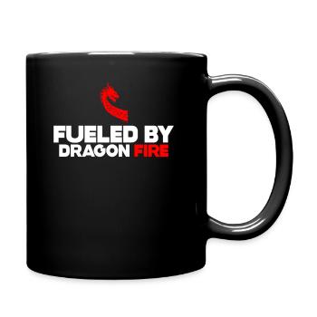 Fueled By Dragon Fire Dragon Boat - Full Colour Mug - black - Right
