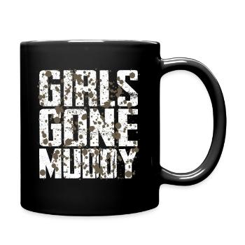 Girls Gone Muddy Mudrun - Tasse einfarbig - Schwarz - Rechts