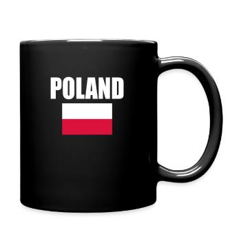 Football Flag Poland Poland Flag Fan - Full Colour Mug - black - Right