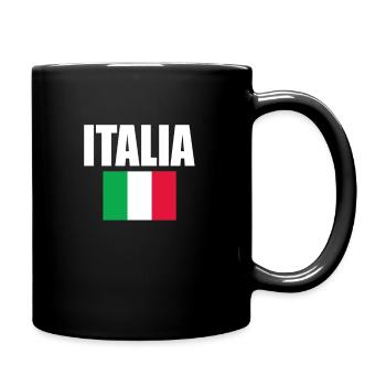 Italia - Tasse einfarbig - Schwarz - Rechts