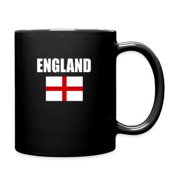 Flag de football Fan de drapeau d’Angleterre - Mug uni - noir - Droite