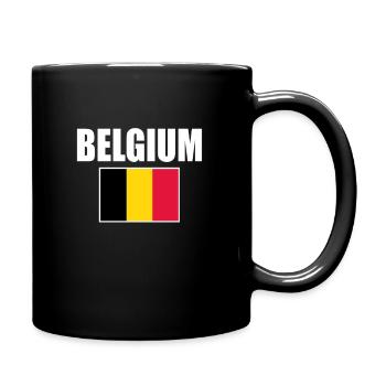 Belgien - Tasse einfarbig - Schwarz - Rechts