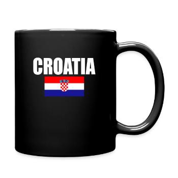 Croatie (Hrvatska) - Mug uni - noir - Droite