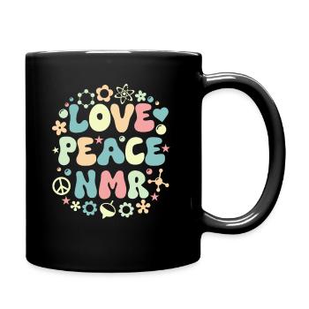 Nuclear Magnetic Resonance Spectroscopy Love Retro - Full Colour Mug - black - Right