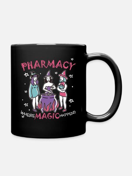 Apotheke | Where magic happens - Tasse einfarbig - Schwarz