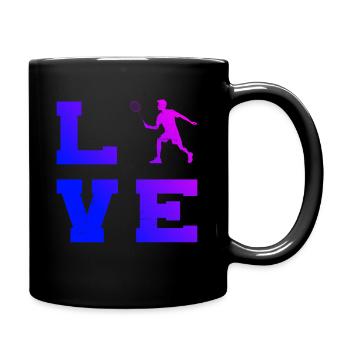 Badminton Players Badminton Men Women Squash - Full Colour Mug - black - Right