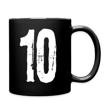 Numéro 10 ! Capitaine ! - Mug uni - noir - Droite