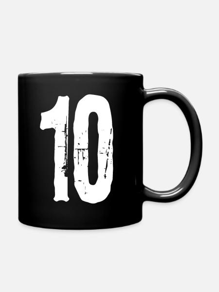 Numéro 10 ! Capitaine ! - Mug uni - noir