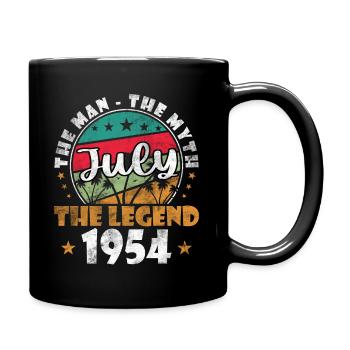 70e anniversaire Original juillet 1954 Né en 1954 - Mug uni - noir - Droite