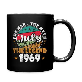 July 1969 July birthday 1969 July - Full Colour Mug - black - Right