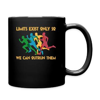 Limits Exist Only So We Can Outrun Them - Full Colour Mug - black - Right