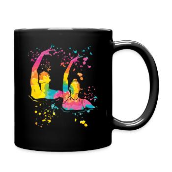Artistic Swim Team Synchronschwimmen - Tasse einfarbig - Schwarz - Rechts