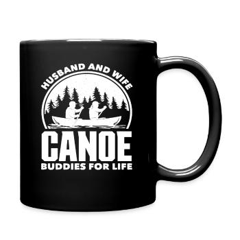 Femme Mari Canoë Canoë - Mug uni - noir - Droite