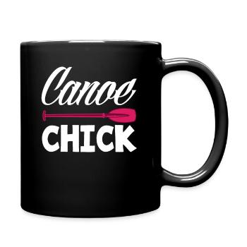 Canoe Woman Girl Women - Full Colour Mug - black - Right