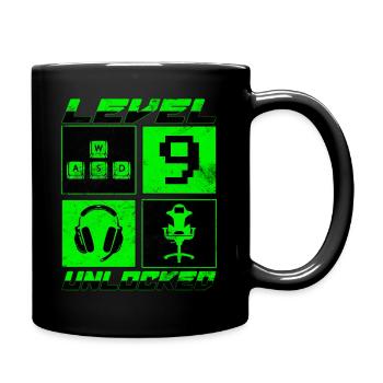 Chemise débloquée de niveau 9 Chemise du 9e anniversaire - Mug uni - noir - Droite