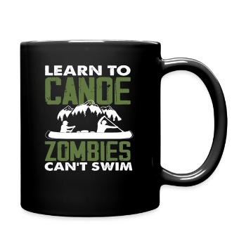 Funny Canoe Saying Canoeist - Full Colour Mug - black - Right