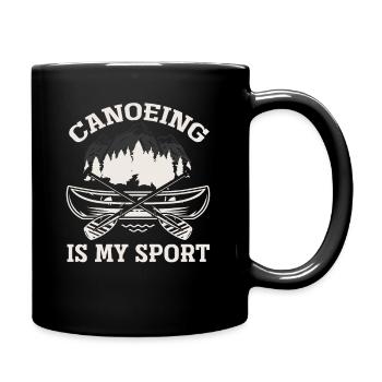 Le canoë est mon sport Sportif Canoéiste - Mug uni - noir - Droite