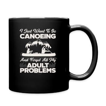 Canoe Adult Saying - Full Colour Mug - black - Right