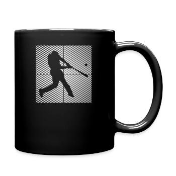 Baseball Softball Vintage Baseball - Tasse einfarbig - Schwarz - Rechts