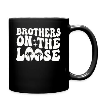 Brothers On The Loose Sibling Journey - Full Colour Mug - black - Right