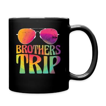 Sibling Brothers Journey - Full Colour Mug - black - Right
