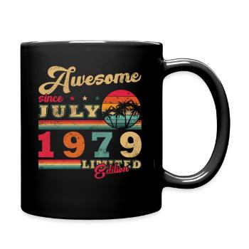 Born in July 1979 Born in July 1979 Born in July 1979 - Full Colour Mug - black - Right