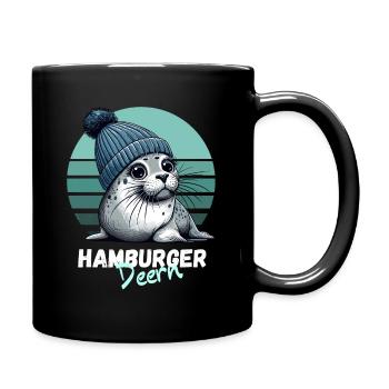 Hambourg Hamburg Deern Seal Seal Mignon - Mug uni - noir - Droite