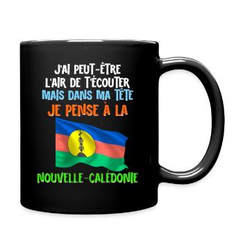 Neukaledonien Passion Flagge Männer Frauen - Tasse einfarbig - Schwarz - Rechts