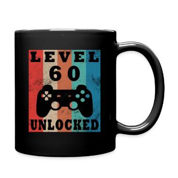 60e anniversaire Gamer Niveau 60 débloqué - Mug uni - noir - Droite